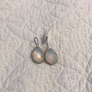 tear drop stone earrings